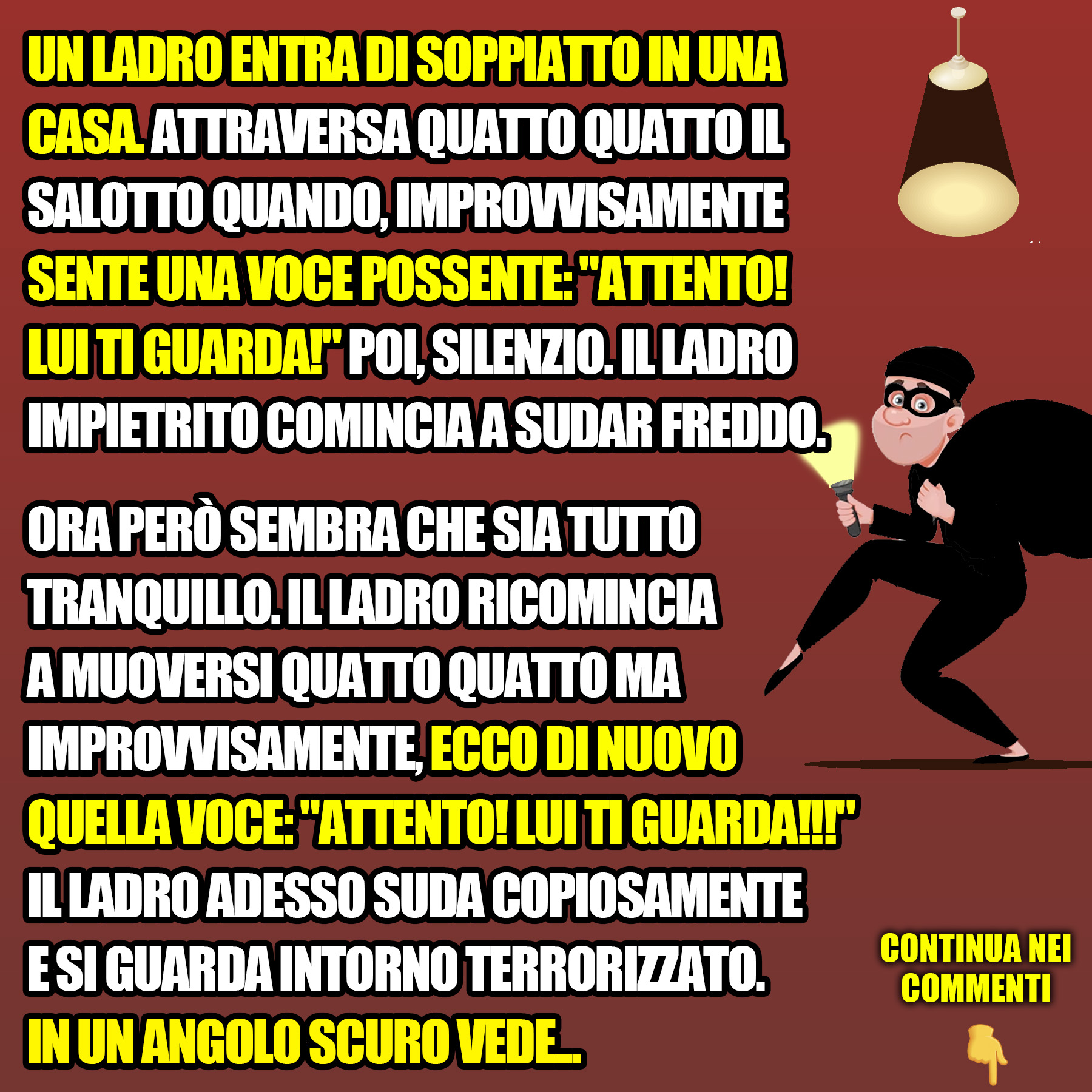 Un Ladro Entra Di Soppiatto In Una Casa Attraversa Quatto Quatto Il