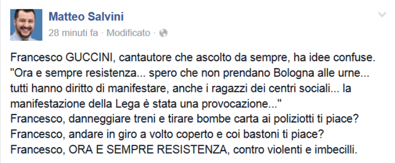 Guccini Salvini Sento Aria Di Weimar Hitler Fu Eletto Da 60 Milioni Businss It